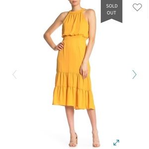 NWT NSR Dorothy Ruffle Midi dress